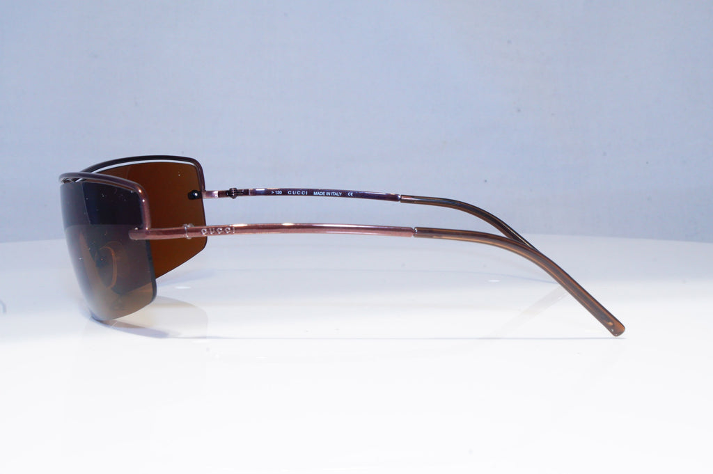 GUCCI Mens Vintage 1990 Designer Sunglasses Brown Shield GG 2683 T6T 20287
