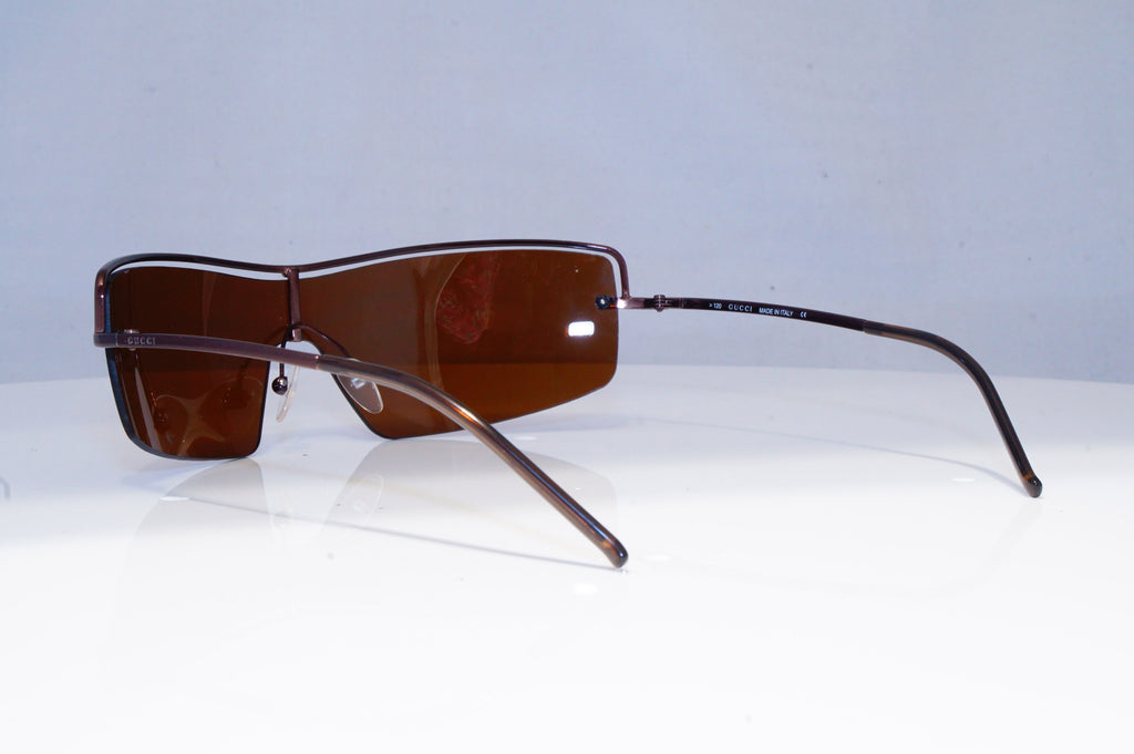 GUCCI Mens Vintage 1990 Designer Sunglasses Brown Shield GG 2683 T6T 20287