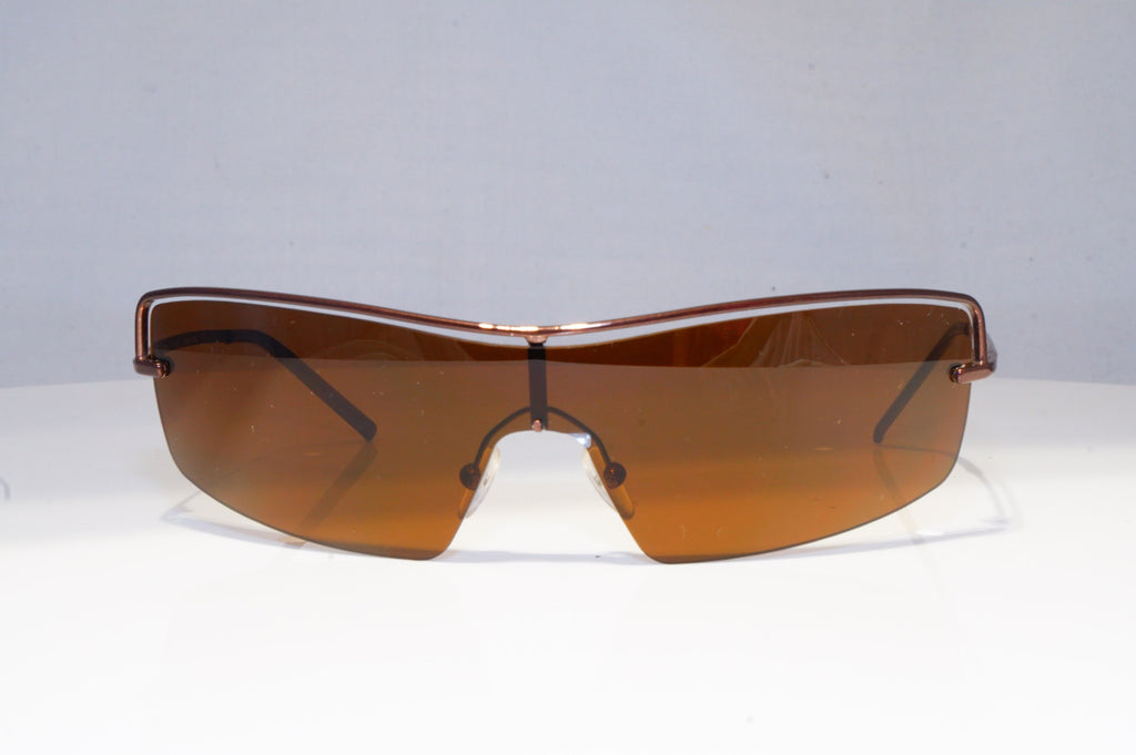 GUCCI Mens Vintage 1990 Designer Sunglasses Brown Shield GG 2683 T6T 20287