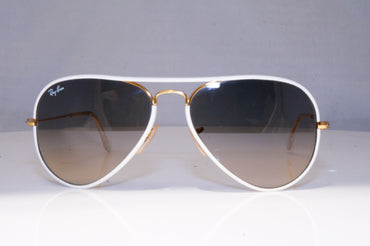 RAY-BAN Mens Womens Designer Sunglasses White Pilot GOLD RB 3025 14F/32 21449