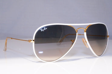 RAY-BAN Mens Womens Designer Sunglasses White Pilot GOLD RB 3025 14F/32 21449