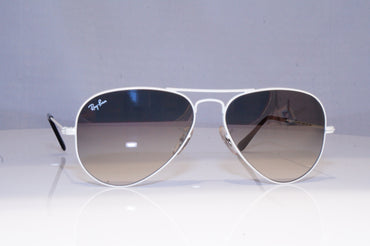 RAY-BAN Mens Designer Sunglasses White Pilot RB 3025 032/32 19105