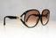 DIOR Womens Vintage Oversized Designer Sunglasses Black Square 2320 90 17195