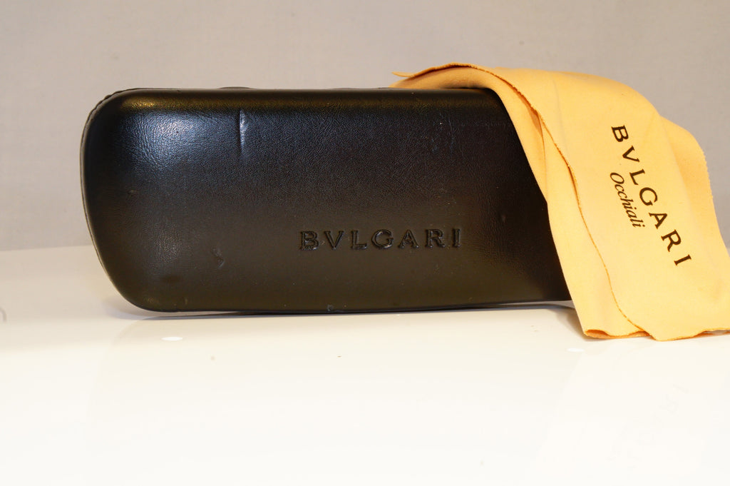 BVLGARI Mens Womens Vintage Designer Sunglasses Black Rectangle 815 558 20316
