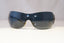 PRADA Mens Womens Designer Sunglasses Black Shield WHITE SPR 54G 76I-1A1 21444