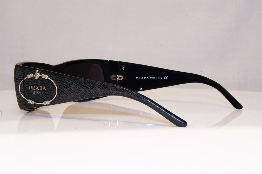 PRADA Womens Designer Sunglasses Black Rectangle SPR 11H 7JS-1A1 18152
