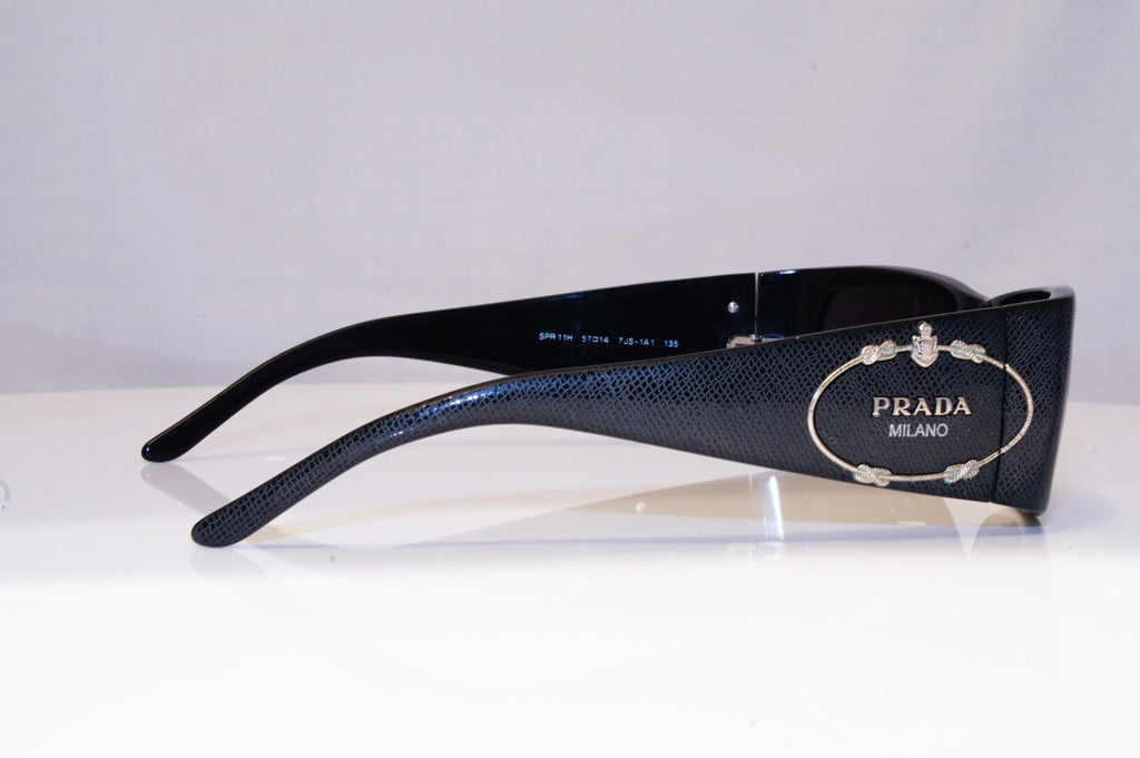 PRADA Womens Designer Sunglasses Black Rectangle SPR 11H 7JS-1A1 18152