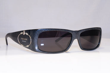 PRADA Womens Designer Sunglasses Black Rectangle SPR 11H 7JS-1A1 18152