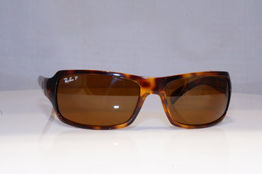 RAY-BAN Mens Womens Polarized Designer Sunglasses Brown Wrap RB 4075 64257 19120
