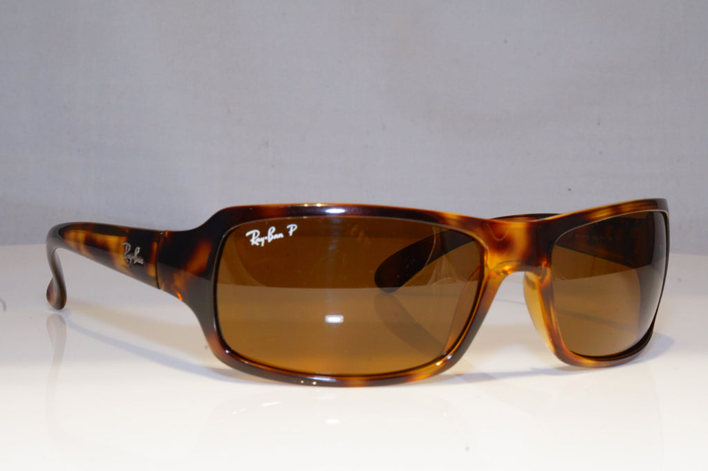 RAY-BAN Mens Womens Polarized Designer Sunglasses Brown Wrap RB 4075 64257 19120