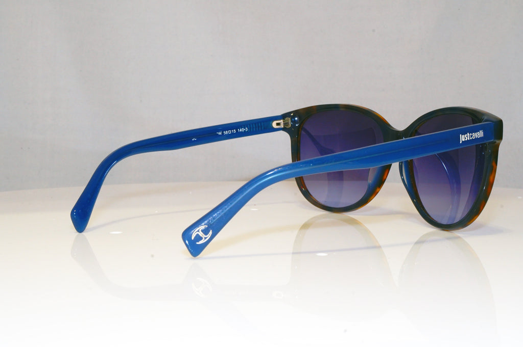 JUST CAVALLI Womens Designer Sunglasses Blue Butterfly JC213 5SW 17176