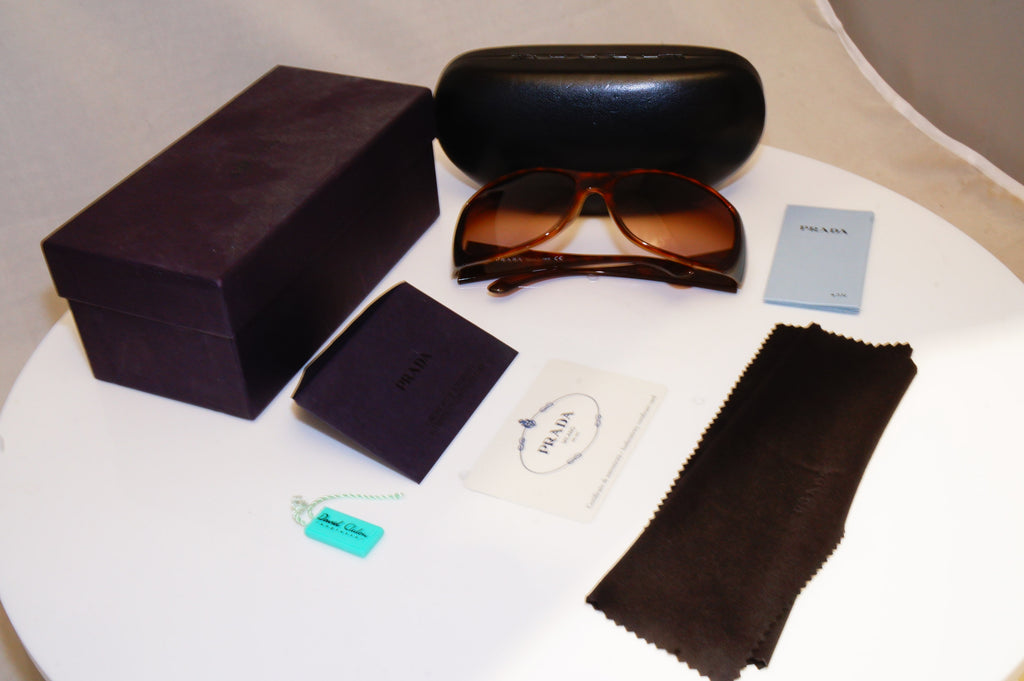 PRADA Womens Boxed Designer Sunglasses Brown Butterfly SPR 07G 2AU-2Z1 17040