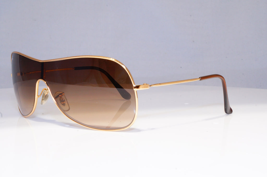 RAY-BAN Mens Designer Sunglasses Gold Shield RB 3211 001/13 20293