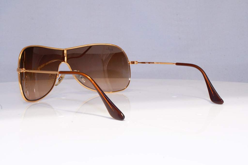 RAY-BAN Mens Designer Sunglasses Gold Shield RB 3211 001/13 20293
