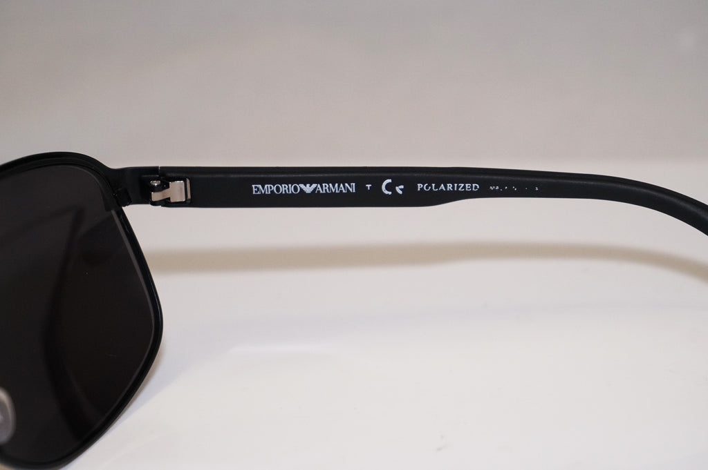 EMPORIO ARMANI Mens Designer Sunglasses Black Aviator EA 2025 2001 S1 14536