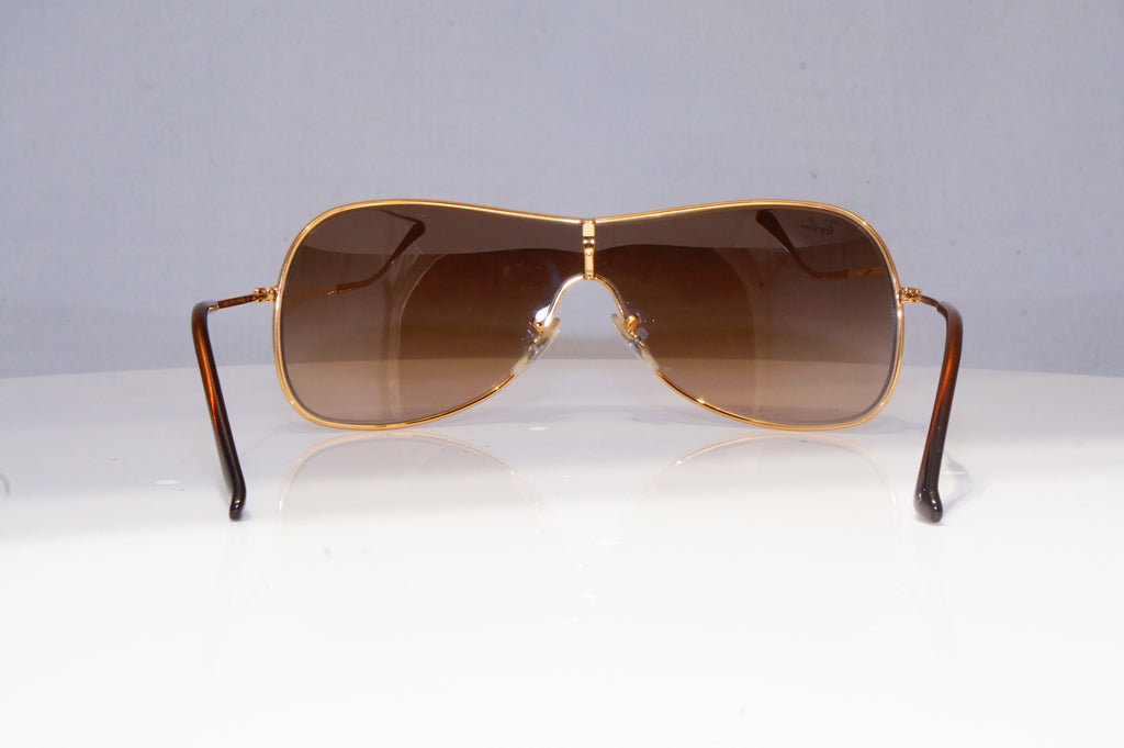 RAY-BAN Mens Designer Sunglasses Gold Shield RB 3211 001/13 20293