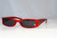 VERSUS Womens Designer Sunglasses Red Rectangle IMMACULATE 8073 751 10797
