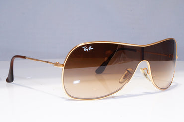 RAY-BAN Mens Designer Sunglasses Gold Shield RB 3211 001/13 20293
