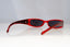 VERSUS Womens Designer Sunglasses Red Rectangle IMMACULATE 8073 751 10797