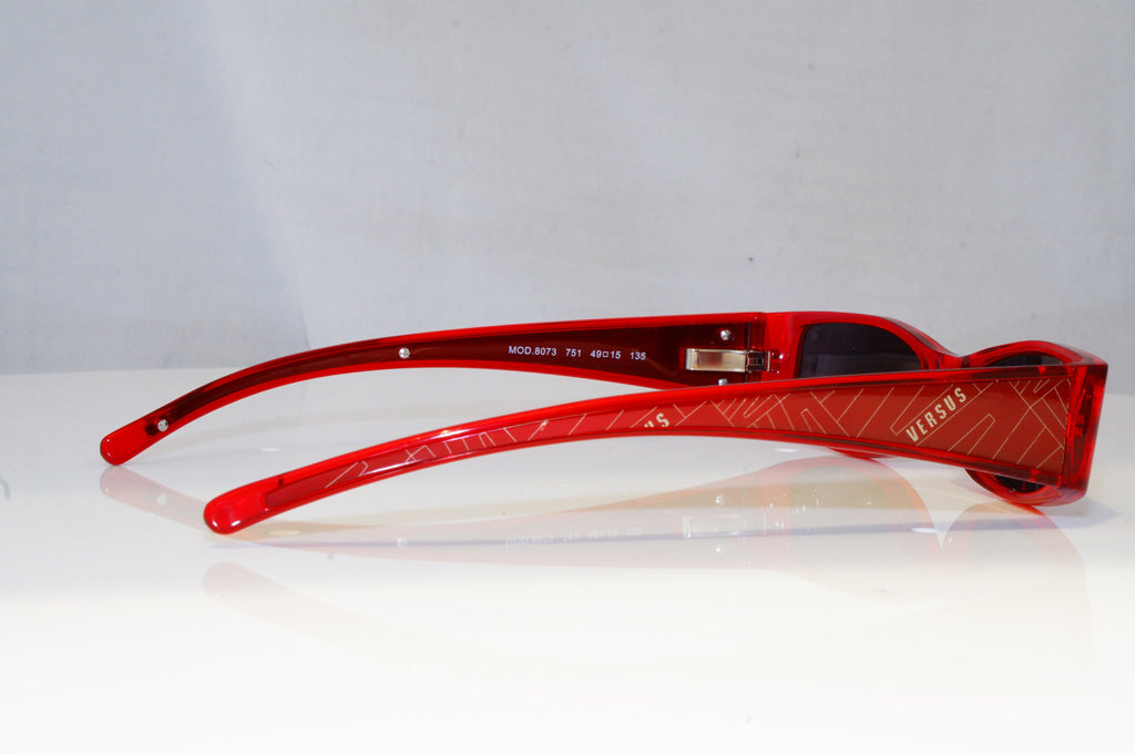 VERSUS Womens Designer Sunglasses Red Rectangle IMMACULATE 8073 751 10797