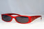 VERSUS Womens Designer Sunglasses Red Rectangle IMMACULATE 8073 751 10797