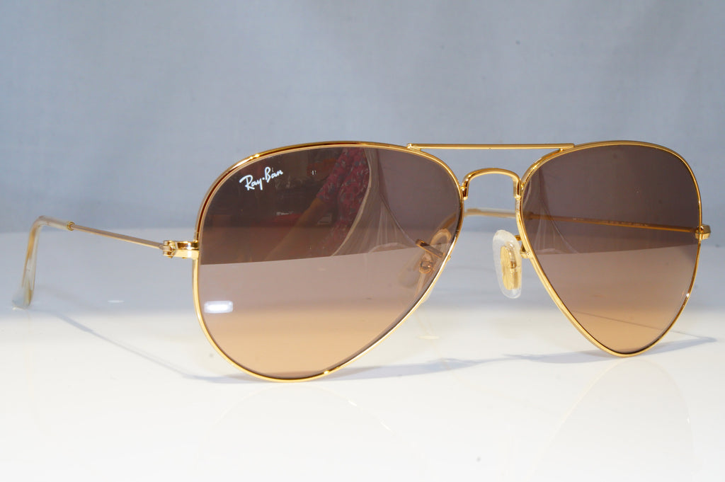 RAY-BAN Mens Womens Boxed Sunglasses Gold Pilot AVIATOR RB 3025 001/3E 21468