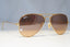RAY-BAN Mens Womens Boxed Sunglasses Gold Pilot AVIATOR RB 3025 001/3E 21468