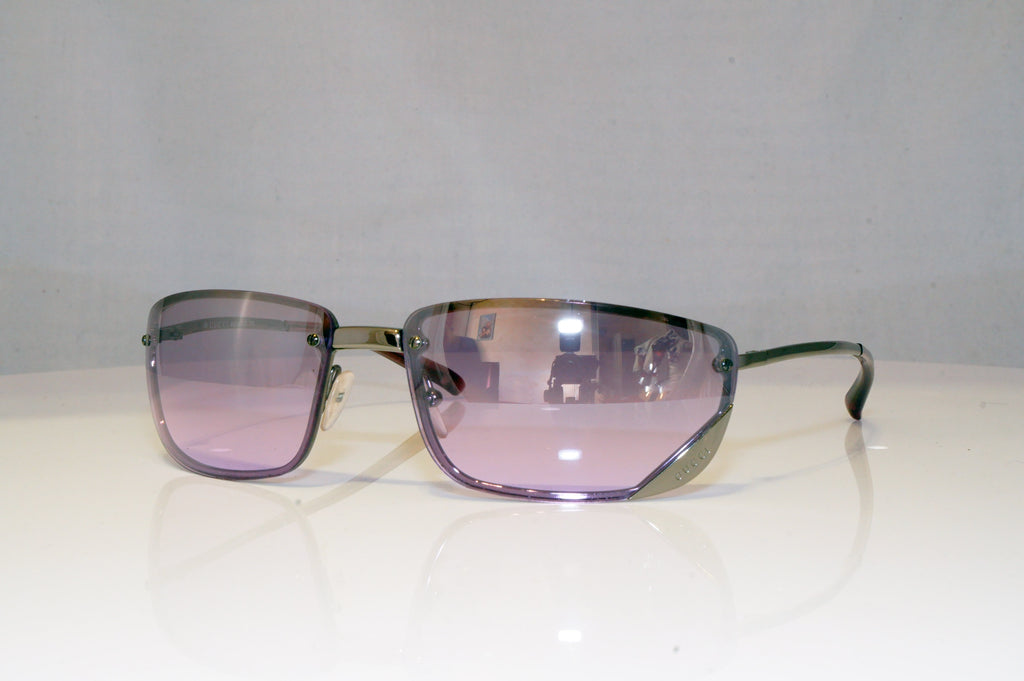 GUCCI Mens Unisex Vintage Designer Sunglasses Silver Wrap GG 1691 6LBVT 17174