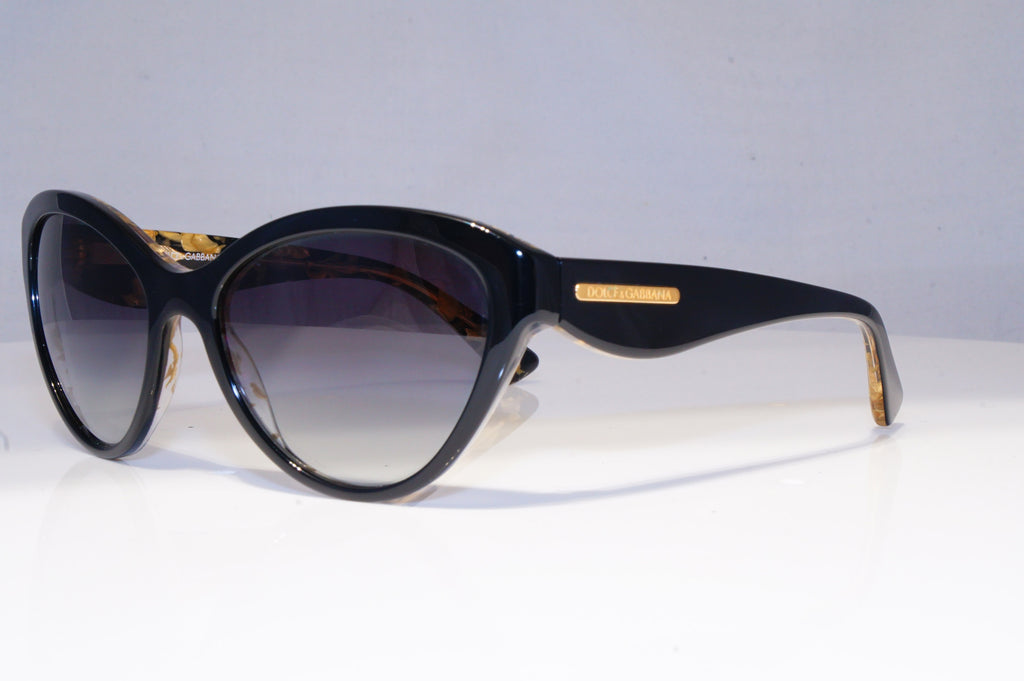 DOLCE & GABBANA Womens Designer Sunglasses Black Butterfly DG 4199 2744/8G 20308