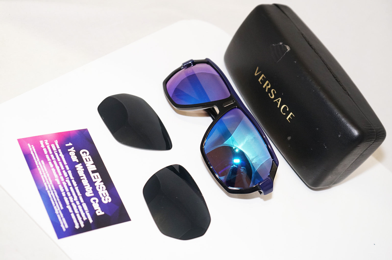 Versace - Sunglasses Versace V-Matrix - Blue - Sunglasses - Versace Eyewear  - Avvenice
