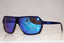 VERSACE Mens Designer Flash Mirror Sunglasses Blue Aviator MOD 4197 908 87 10526