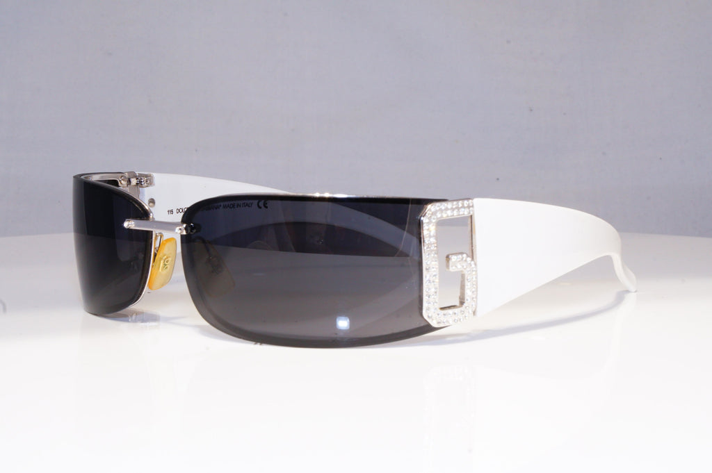 DOLCE & GABBANA Mens Womens Diamante Designer Sunglasses White DG 826S H60 20296