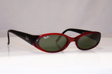 RAY-BAN Womens Vintage 1990 Designer Sunglasses Red Rectangle RB 2128 937 18186