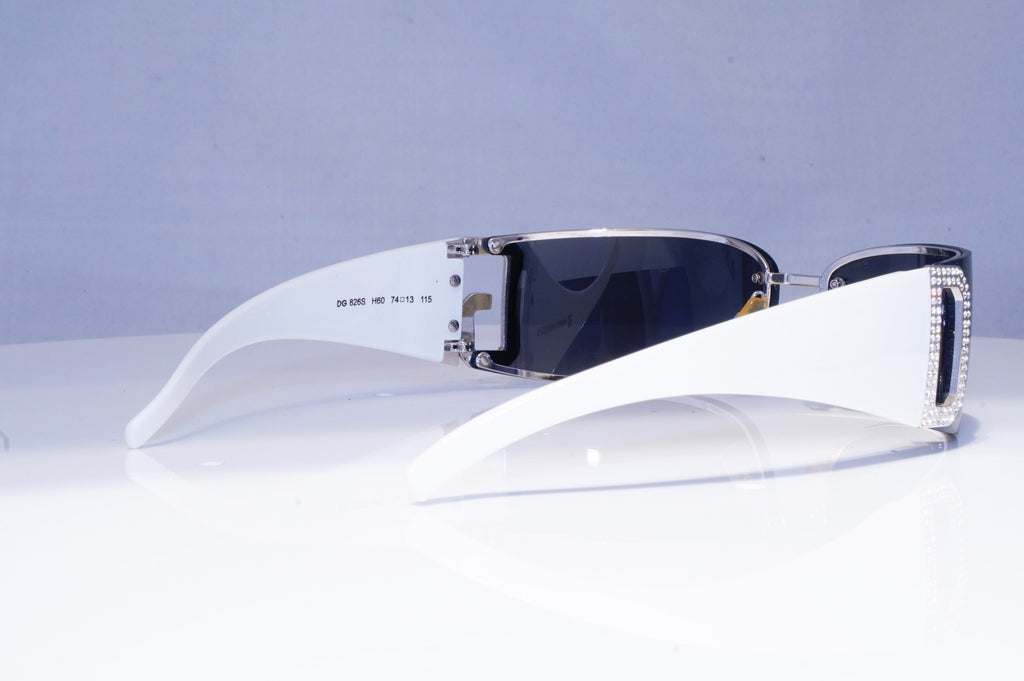 DOLCE & GABBANA Mens Womens Diamante Designer Sunglasses White DG 826S H60 20296