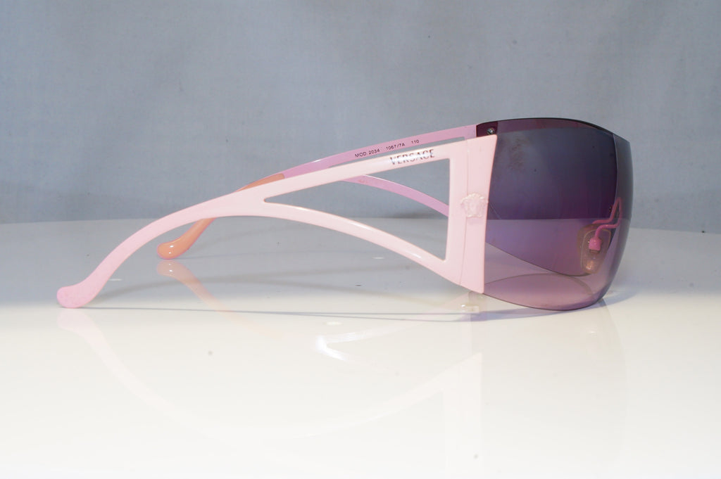 VERSACE Womens Designer Sunglasses Pink Shield SKI 2034 1067/7A 21436