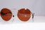 PRADA Womens Baroque Swirl Designer Sunglasses Brown Round SPR 55T ZVN-6NQ 18178