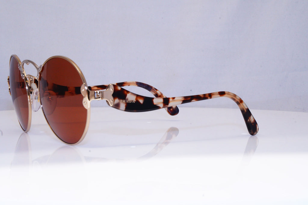 PRADA Womens Baroque Swirl Designer Sunglasses Brown Round SPR 55T ZVN-6NQ 18178