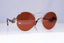 PRADA Womens Baroque Swirl Designer Sunglasses Brown Round SPR 55T ZVN-6NQ 18178