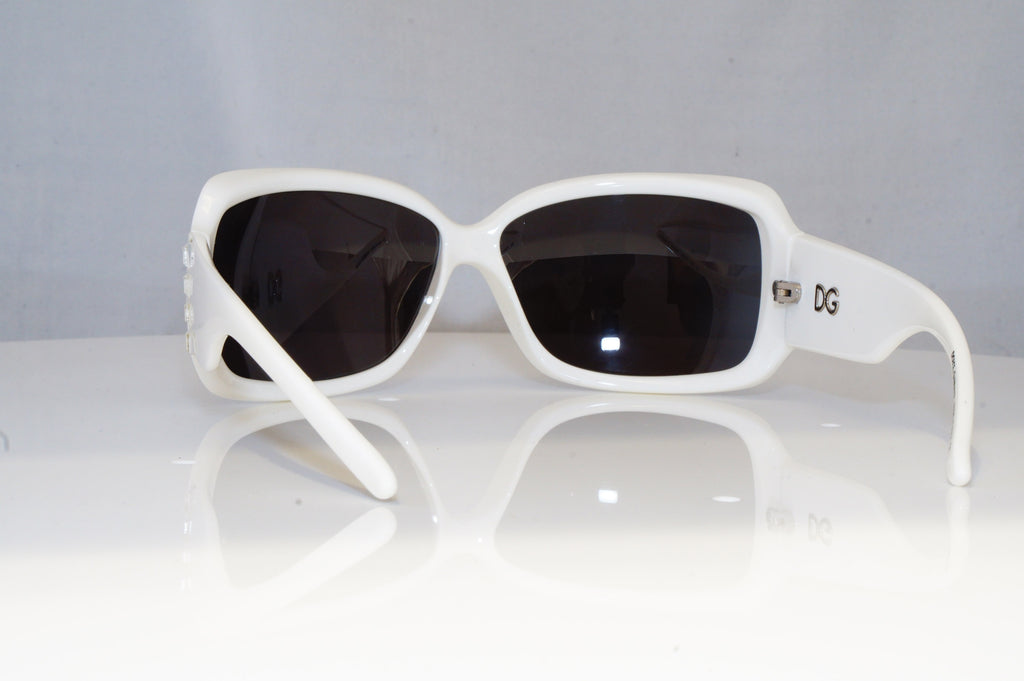 DOLCE & GABBANA Womens Diamante Designer Sunglasses White DG 6042 508/8G 15773