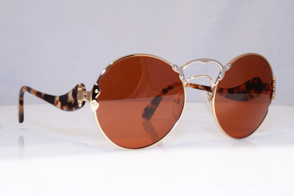 PRADA Womens Baroque Swirl Designer Sunglasses Brown Round SPR 55T ZVN-6NQ 18178