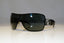 VERSACE Womens Diamante Designer Sunglasses Black Shield 2072-B 1009/87 17178