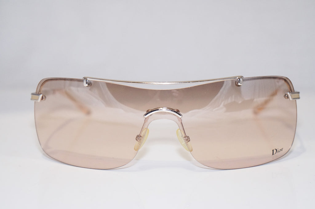 DIOR Vintage Womens Designer Sunglasses Silver Shield AIR 2 AURFL 14552