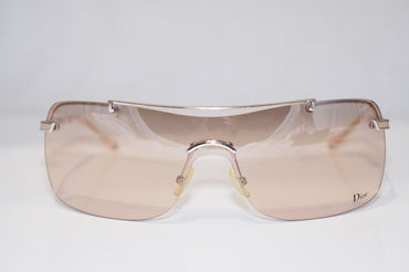 DIOR Vintage Womens Designer Sunglasses Silver Shield AIR 2 AURFL 14552