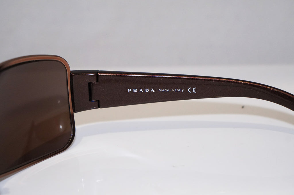 PRADA Mens Designer Sunglasses Brown Wrap SPS 56G 4AC-8C1 14562