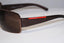 PRADA Mens Designer Sunglasses Brown Wrap SPS 56G 4AC-8C1 14562