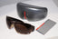 PRADA Mens Designer Sunglasses Brown Wrap SPS 56G 4AC-8C1 14562