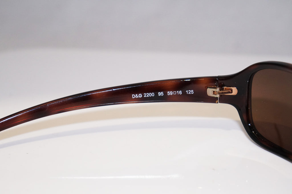 DOLCE & GABBANA Vintage Mens Designer Sunglasses Brown D&G 2200 95 14508