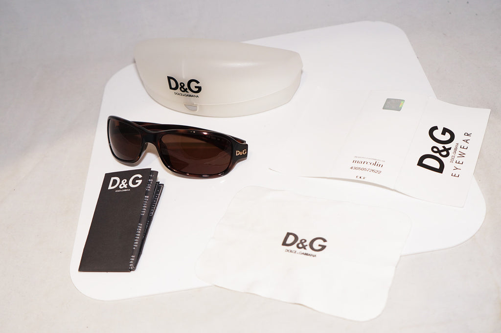 DOLCE & GABBANA Vintage Mens Designer Sunglasses Brown D&G 2200 95 14508