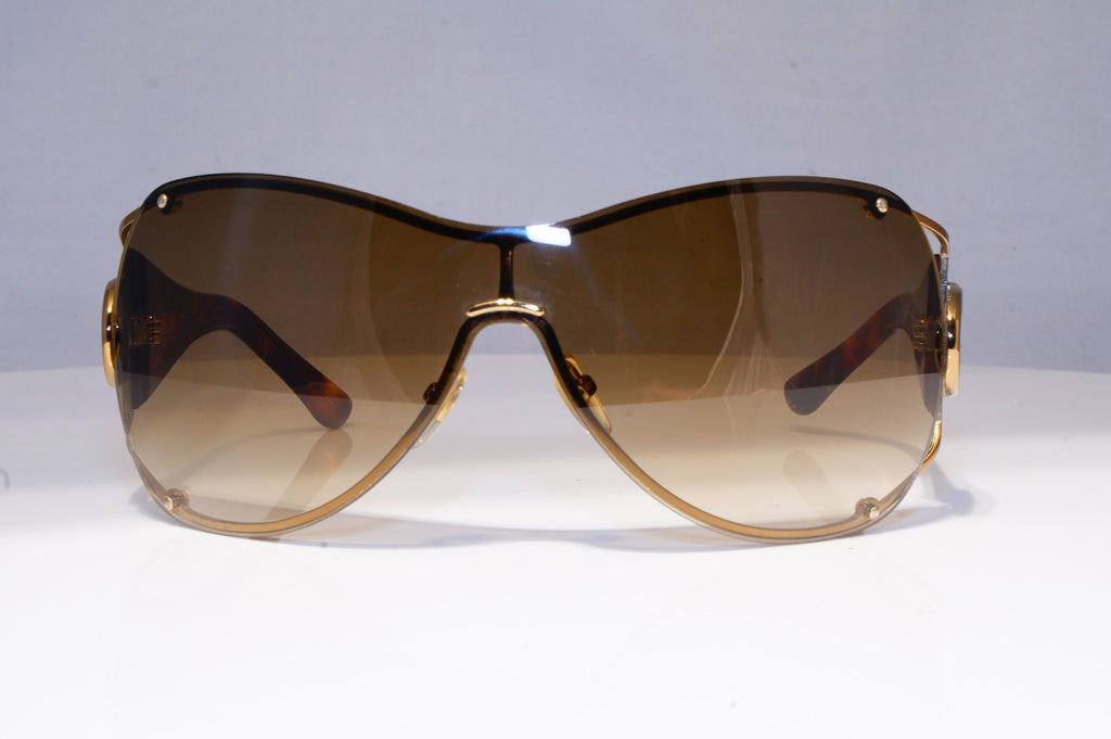 GUCCI Womens Oversized Designer Sunglasses Brown Shield GG 2802 OVC2K 20255