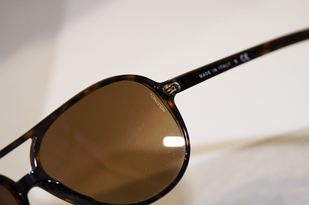 CHANEL Womens Mens Glitter Designer Sunglasses Brown Aviator 5206 C714 4P 14495